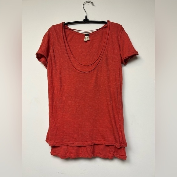We the free Short Sleeve minimalist bohemian Y2K vibes boho Top Blouse Size Sp - Picture 1 of 7